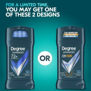 Degree Advanced Long Lasting Men's Antiperspirant Deodorant Stick Cool Rush, 2.7 oz - Image 3