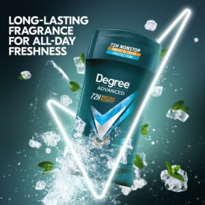 Degree Advanced Long Lasting Men's Antiperspirant Deodorant Stick Cool Rush, 2.7 oz - Image 4