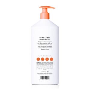 Billie Glow Brightening Women's Body Lotion, Citrus Woods Scent, With Vitamin C, 18 fl oz - Image 6