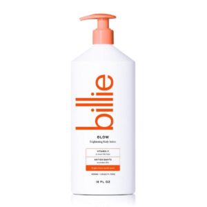 Billie Glow Brightening Women's Body Lotion, Citrus Woods Scent, With Vitamin C, 18 fl oz - Image 7
