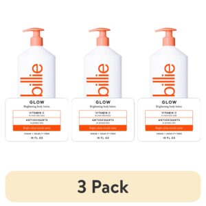 Billie Glow Brightening Women's Body Lotion, Citrus Woods Scent, With Vitamin C, 18 fl oz - Image 8