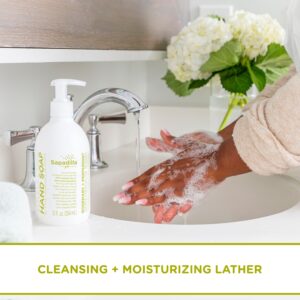 Sapadilla Liquid Hand Soap - Rosemary + Peppermint - Made with 100% Pure Essential Oil Blends, Cleansing & Moisturizing, Aromatic & Fragrant Hand Soap, Plant Based, Biodegradable, 12 Ounce (Pack of 1) - Image 4
