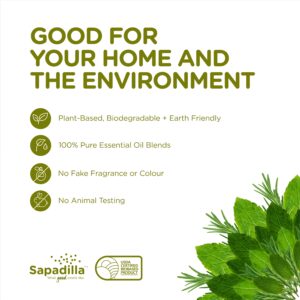 Sapadilla Liquid Hand Soap - Rosemary + Peppermint - Made with 100% Pure Essential Oil Blends, Cleansing & Moisturizing, Aromatic & Fragrant Hand Soap, Plant Based, Biodegradable, 12 Ounce (Pack of 1) - Image 5