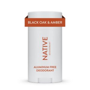 Native Deodorant, Aluminum Free, Black Oak & Amber, for Women and Men, 2.65 oz - Image 1