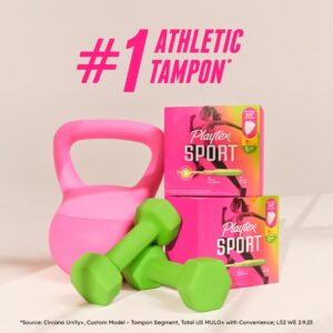 Playtex Sport Tampons, Unscented, Regular/Super Absorbency, 48 Count - Image 7