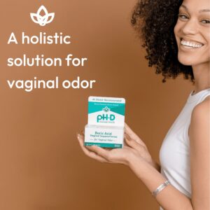 pH-D Feminine Health Boric Acid Vaginal Suppositories for Women's Health, 24 Count - Image 2
