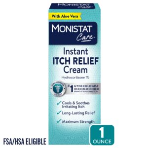 Monistat Instant Itch Relief Cream for Women, Maximum Strength Feminine Itch Care, 1 oz - Image 1