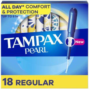Tampax Pearl Tampons with LeakGuard Braid, Regular Absorbency, 50 Ct - Image 20