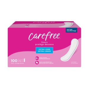 Carefree Regular Panty Liners, Extra Long, Unscented, 100 Count - Image 9