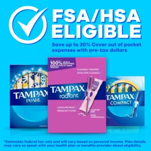 Tampax Pearl Tampons Duo Multipack with LeakGuard Braid, Regular/Super Absorbency, 34 Ct - Image 11