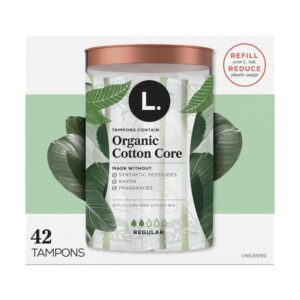 L. Organic Cotton Tampons - Regular Absorbency, 42 Ct - Image 11