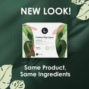 L. Ultra Thin Pads for Women, Overnight Absorbency, Organic Cotton Top Layer, Unscented Pads with Wings, 36 CT - Image 2