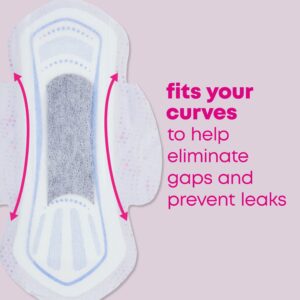 U by Kotex Balance Sized for Teens Ultra Thin Pads with Wings, Heavy Absorbency, 28 Count - Image 7