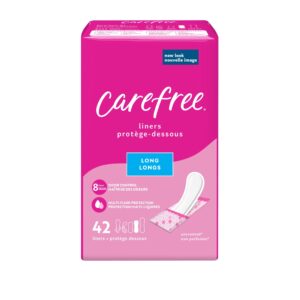 Carefree Panty Liners, Long, Unscented, 42 Count - Image 2