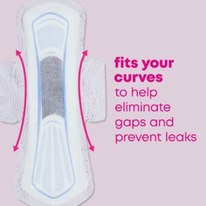 U by Kotex Balance Sized for Teens Ultra Thin Overnight Pads with Wings, 24 Ct - Image 7