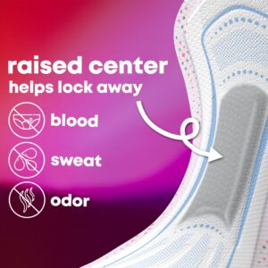 U by Kotex Balance Sized for Teens Ultra Thin Overnight Pads with Wings, 24 Ct - Image 8