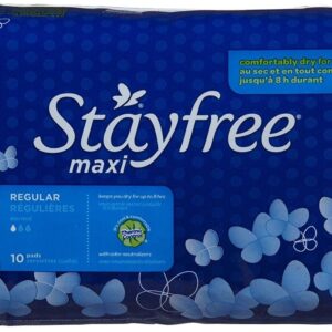 Stayfree Maxi Pads, Regular, 10 Ea - Image 1
