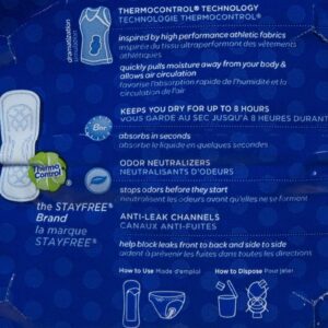 Stayfree Maxi Pads, Regular, 10 Ea - Image 2