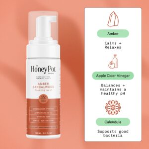 The Honey Pot Company, Amber Sandalwood Feminine Foaming Wash, 5.51 fl. oz. - Image 3