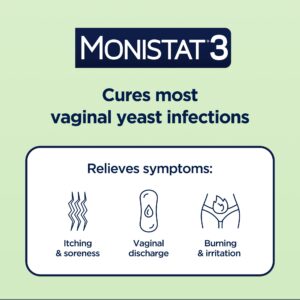 Monistat 3 Day Yeast Infection Treatment, 3 Miconazole Suppository Inserts & External Itch Cream - Image 3