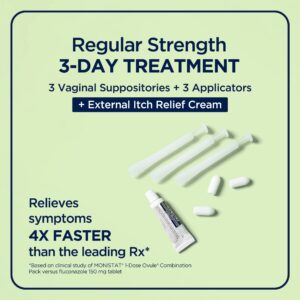 Monistat 3 Day Yeast Infection Treatment, 3 Miconazole Suppository Inserts & External Itch Cream - Image 4