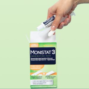 Monistat 3 Day Yeast Infection Treatment, 3 Miconazole Suppository Inserts & External Itch Cream - Image 7