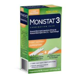 Monistat 3 Day Yeast Infection Treatment, 3 Miconazole Suppository Inserts & External Itch Cream - Image 11