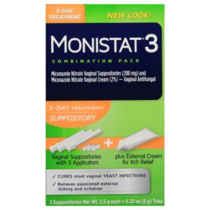 Monistat 3 Day Yeast Infection Treatment, 3 Miconazole Suppository Inserts & External Itch Cream - Image 15