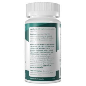 pH-D Feminine Health Boric Acid Vaginal Suppositories for Women's Health, 72 Count - Image 5