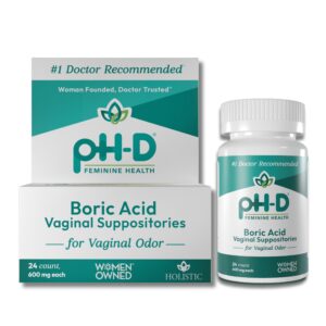 pH-D Feminine Health Boric Acid Vaginal Suppositories for Women's Health, 72 Count - Image 9