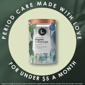L. Organic Cotton Tampons DuoPack - Light/Regular Absorbency, 42 Ct - Image 8