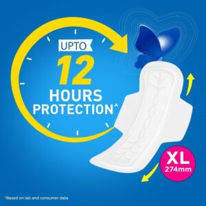Stayfree Secure Extra Large Cottony Soft Cover Sanitary Pads for Women with Wings, 40 Pads - Image 4