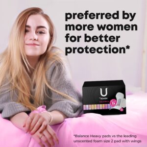U by Kotex Balance Ultra Thin Pads with Wings, Regular Absorbency, 18 Count - Image 8