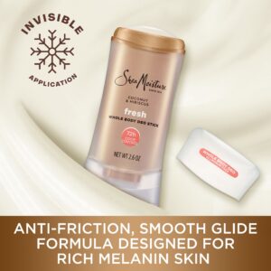 SheaMoisture Whole Body Deodorant Stick for Women Fresh Coconut & Hibiscus Aluminum Free, 2.6 oz - Image 3