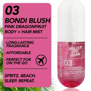 Holler And Glow Bondi Blush Pink Dragon Fruit Body & Hair Mist, 100ml/3.38 fl oz - Image 2