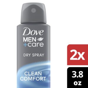 Dove Men+Care Antiperspirant Deodorant Dry Spray Twin Pack, Clean Comfort, 3.8 oz - Image 11