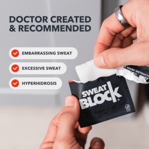 SweatBlock Maximum Clinical Antiperspirant Wipes for Excessive Sweating - Image 3