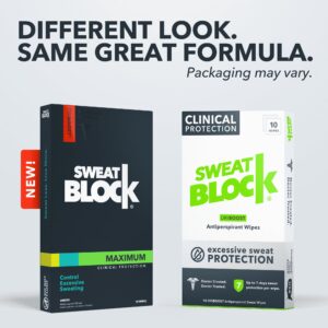 SweatBlock Maximum Clinical Antiperspirant Wipes for Excessive Sweating - Image 7