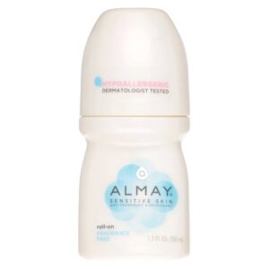 Almay Anti-Perspirant & Deodorant, Sensitive Skin, Roll-On, Fragrance Free 1.7 oz (Pack of 2) - Image 2