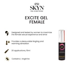 SKYN Excite Female Arousal Sensual Stimulating Massaging Gel Lotion, 20 Applications, 0.5 fl oz - Image 3