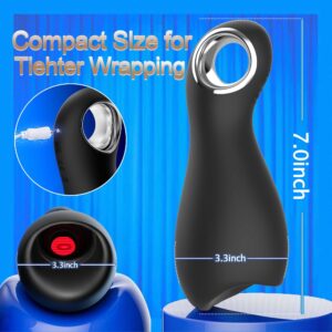 AYIYUN Male Masturbator Cup Sex Toys with 10 Vibrating & 5 Tongue Licking Modes 360° Wrapped Stroker Adult Toy with Loop-Handle for Men Self-Pleasure Masturbation - Image 8