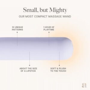 Ava Bullet HUM Wand Massager - Discreet & Compact Massager for Women - Bullet Vibrator - Purple - Image 3