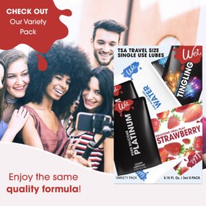 Wet Variety Pack, Silicone & Water Based Personal Lubricant, 3ml (8 Pack) - Image 4