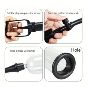 Xbonp Penis Pump with Strong Suction, Black, 1 Piece - Image 5