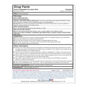VCF Vaginal Contraceptive Spermicide Film, 12 Count, Value Pack - Image 4