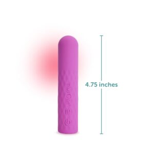 plusOne SUPER Bullet Vibrator with Warming Heat Setting, 10 Vibration Settings, Waterproof - Image 5