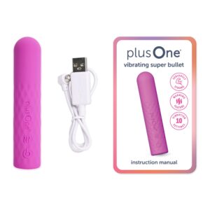 plusOne SUPER Bullet Vibrator with Warming Heat Setting, 10 Vibration Settings, Waterproof - Image 9