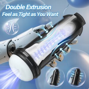 AYIYUN Automatic Male Masturbators Sex Toys with 2 Motors 10 Powerful Vibrating Modes, APP Remote Control Stroker Self-Pleasure Masturbation Adult Toy for Men - Image 4