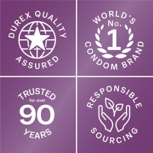 Durex Pleasure Pack Assorted Condoms For Men, Mix of Stimulation, Lubricated Rubber Latex, FSA/HSA, 42 ct - Image 7