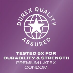 Durex Pleasure Pack Assorted Condoms For Men, Mix of Stimulation, Lubricated Rubber Latex, FSA/HSA, 42 ct - Image 13
